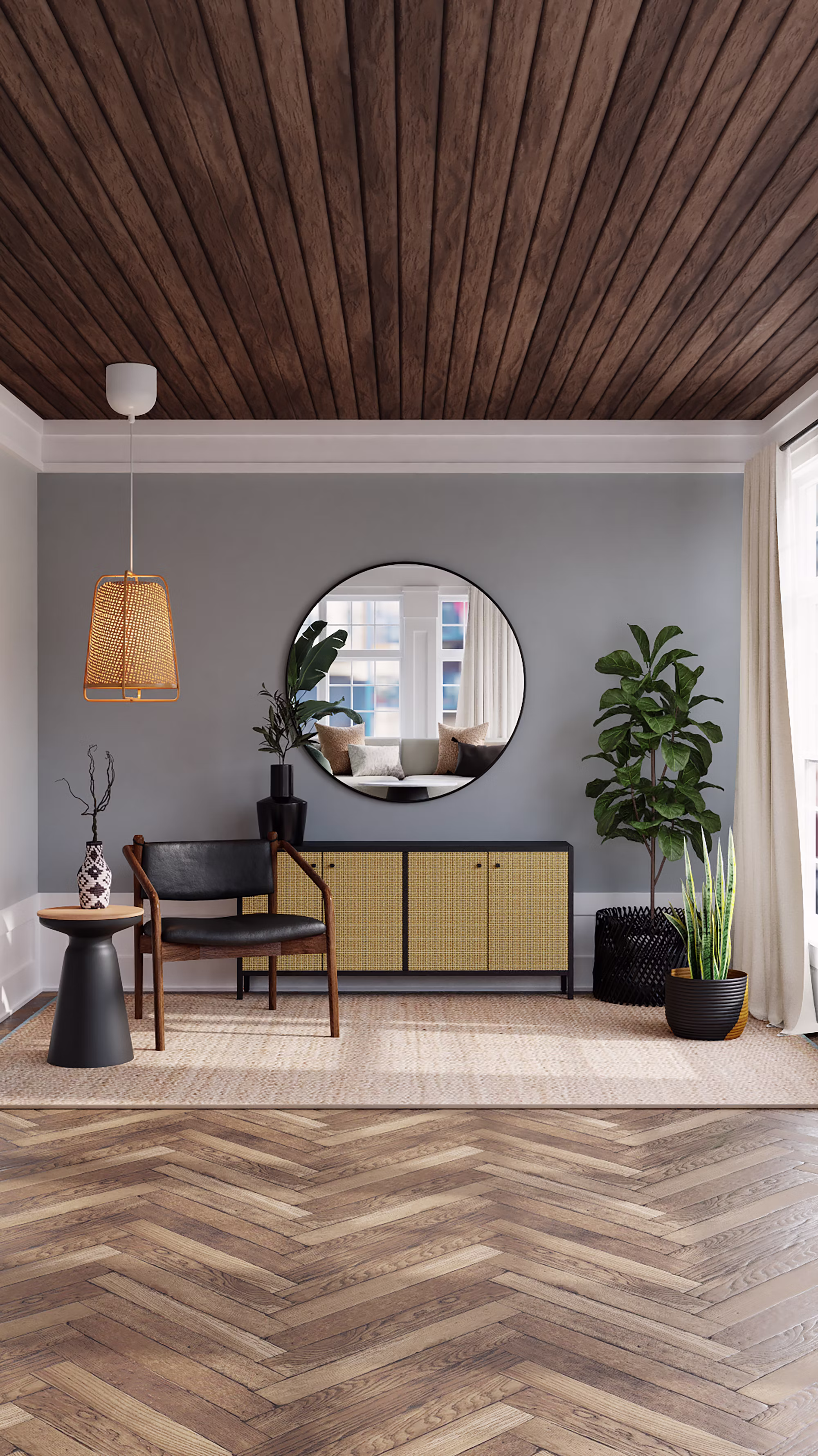 Interior con diseño