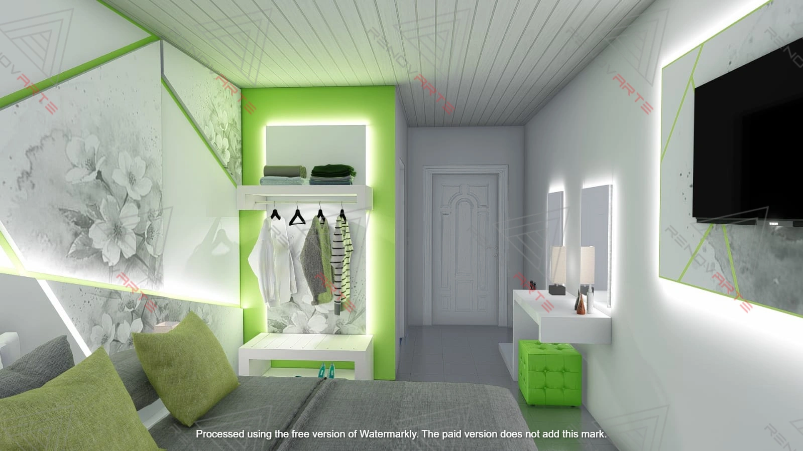 Habitaciones de hotel renderizadas