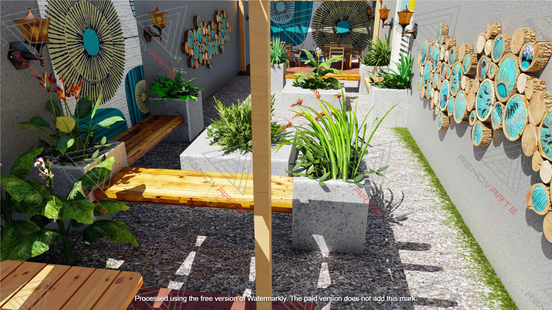 Patio parrillada